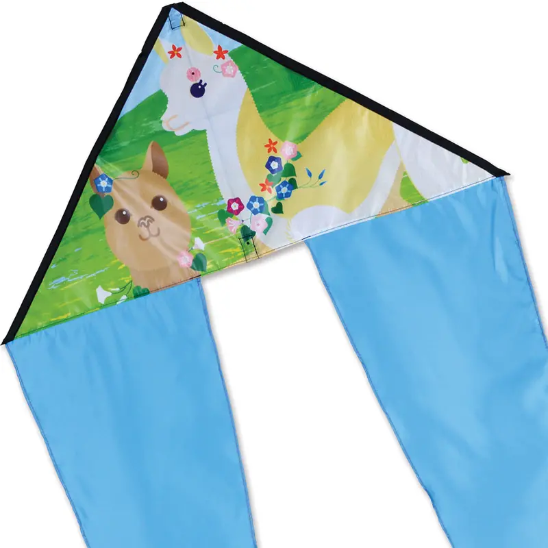 Zippy Flo-Tail Delta Kite - Alpacas 1