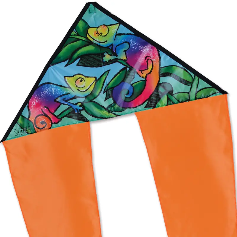 Zippy Flo-Tail Delta Kite - Chameleons 1