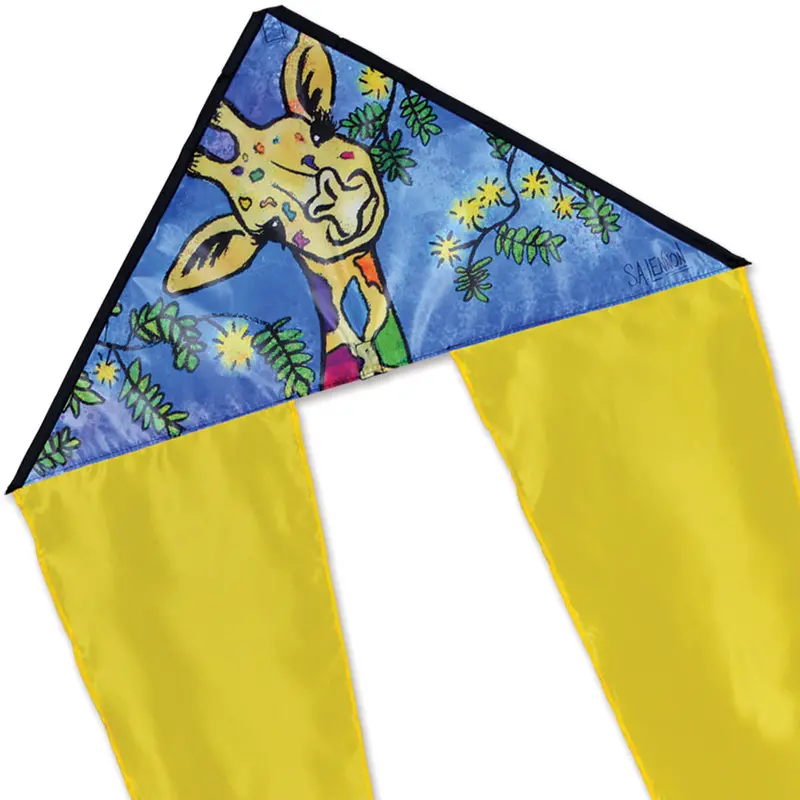 Zippy Flo-Tail Delta Kite - Giraffe 1