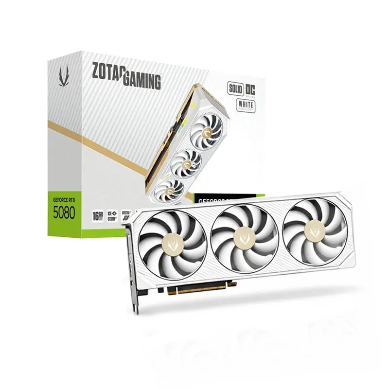 Zotac Geforce Rtx 5080 16Gb Gddr7 Solid Oc Edition - White 1