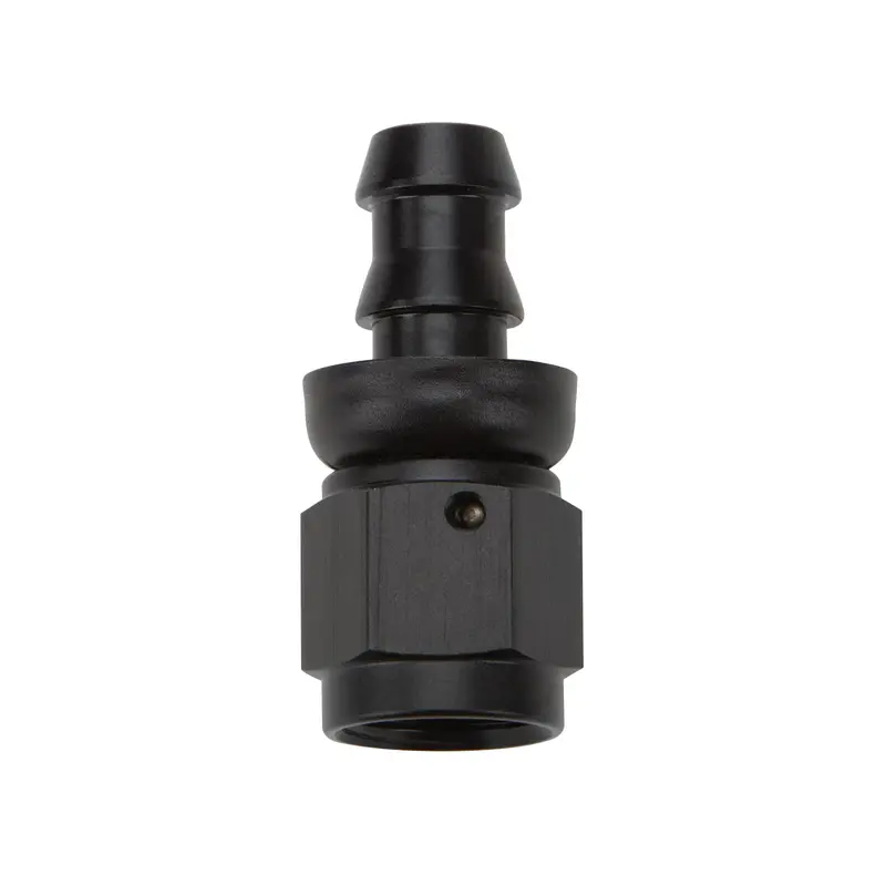 Allstar Pushlock Hose End – Black Straight -8 Fitting (49413) 1