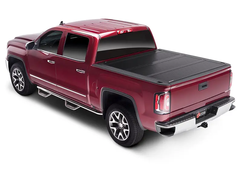 Bakflip Fibermax Hard Folding Tonneau Cover For Chevrolet Silverado 1500 (2014–2018) & 2500/3500 Hd (2015–2019), 6'6" Bed 1