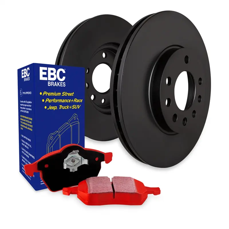 Ebc Brakes S12Kf1854 Performance Brake Kit — Redstuff Pads & Rk Series Rotors 1