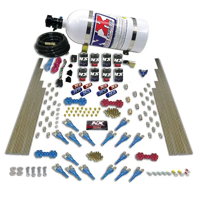 Nitrous Express Shark Dual-Stage Alc System – 8-Solenoid Nitrous Kit (200–1200 Hp) 1