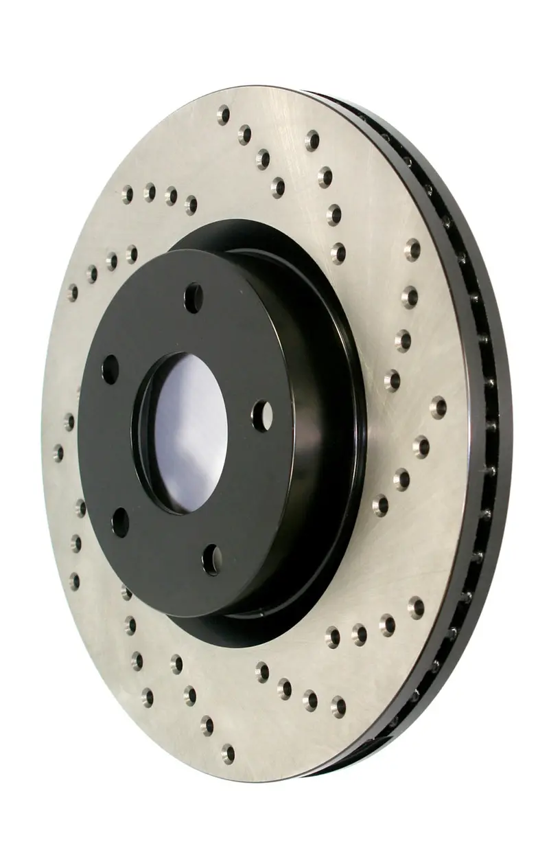 Stoptech 128.42120R Sport Series Cross-Drilled Front Right Brake Rotor 1