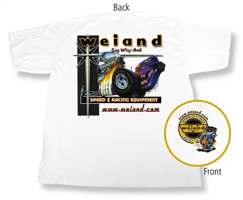 Weiand 10000-Xlwnd Retro Graphic T-Shirt – White, Short Sleeve, X-Large 1